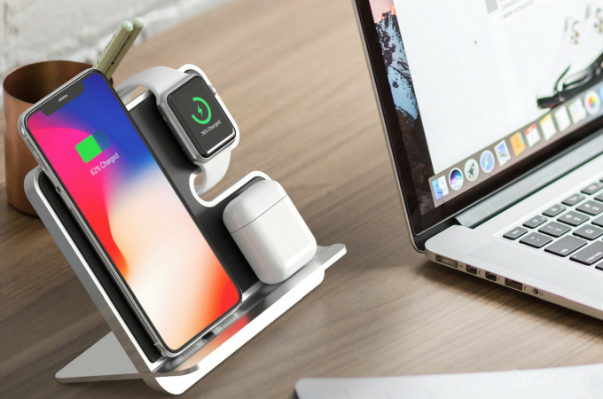 AirPower уже не пригодится: беспроводная зарядка iComboStand заряжает четыре Apple-устройства сразу | SE7EN.ws - Изображение 3